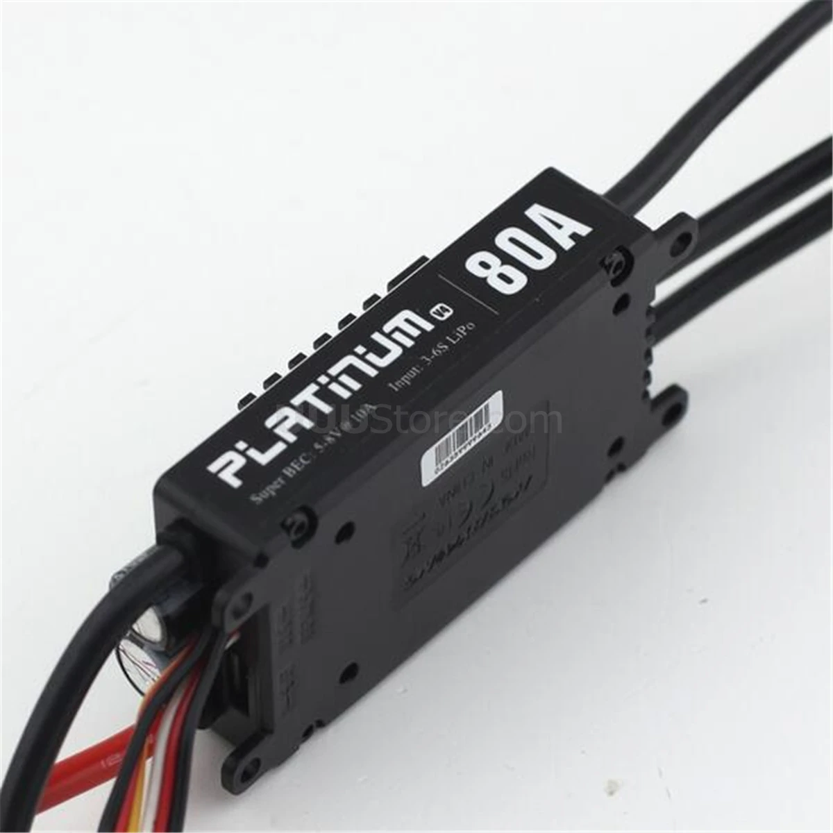 HobbyWing Platinum 80A V4 ESC 3S-6S BEC 5-8V 10A for 450L-500 Class Heli RC Drone Aircraft Helicopter 4