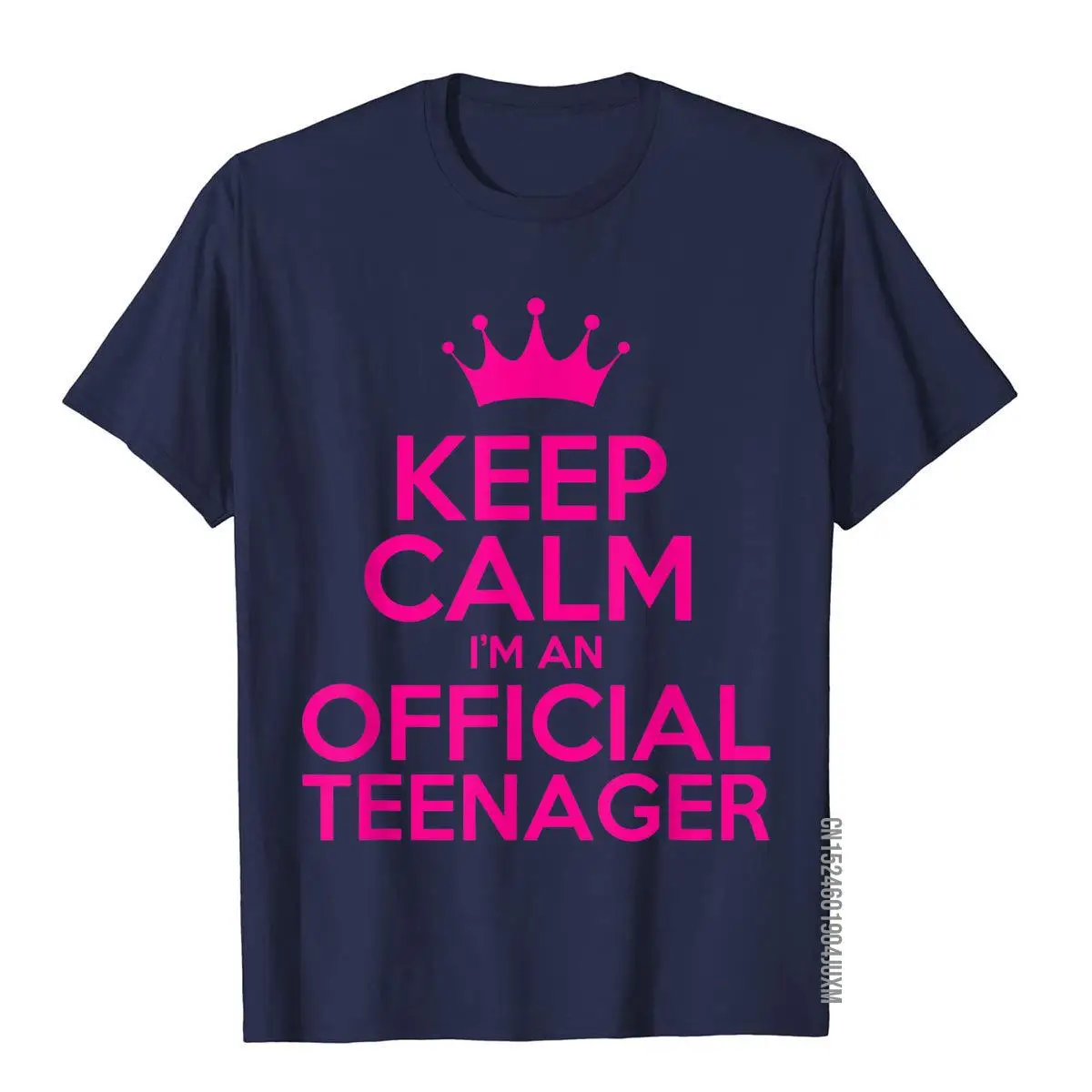 Keep Calm Im A Teenager Shirt Official 13th Birthday Gift T-Shirt__97A2315navy