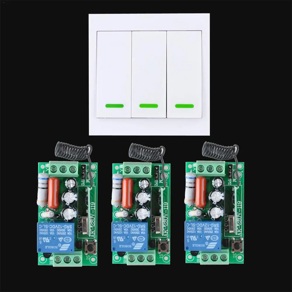 

Stairway Remote Control Switch AC 220V Lamp Light LED Bulb Wireless Switch Corridor Room Home Remote Lighting Wall Remote Switch