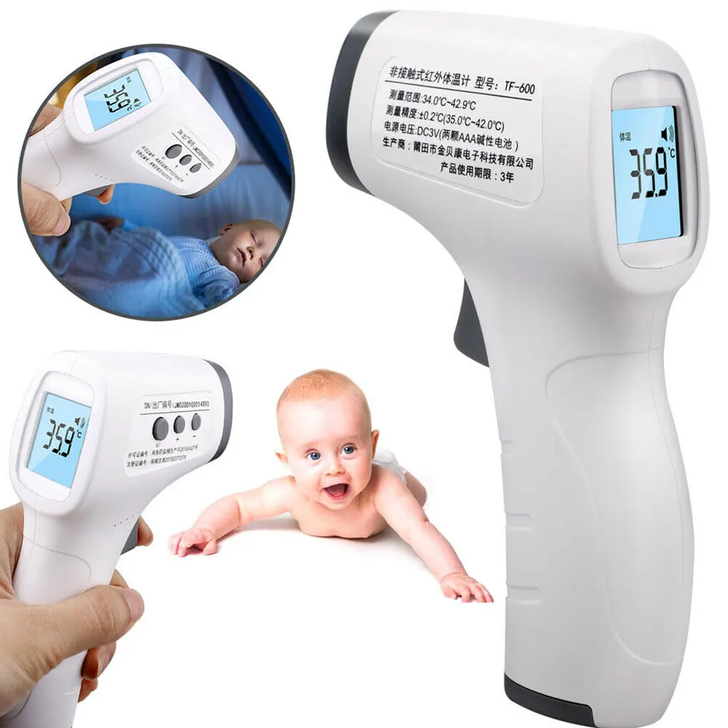 

Digital Thermometer Infrared Baby Adult Forehead Non-Contact Infrared Thermometer With Lcd Backlight