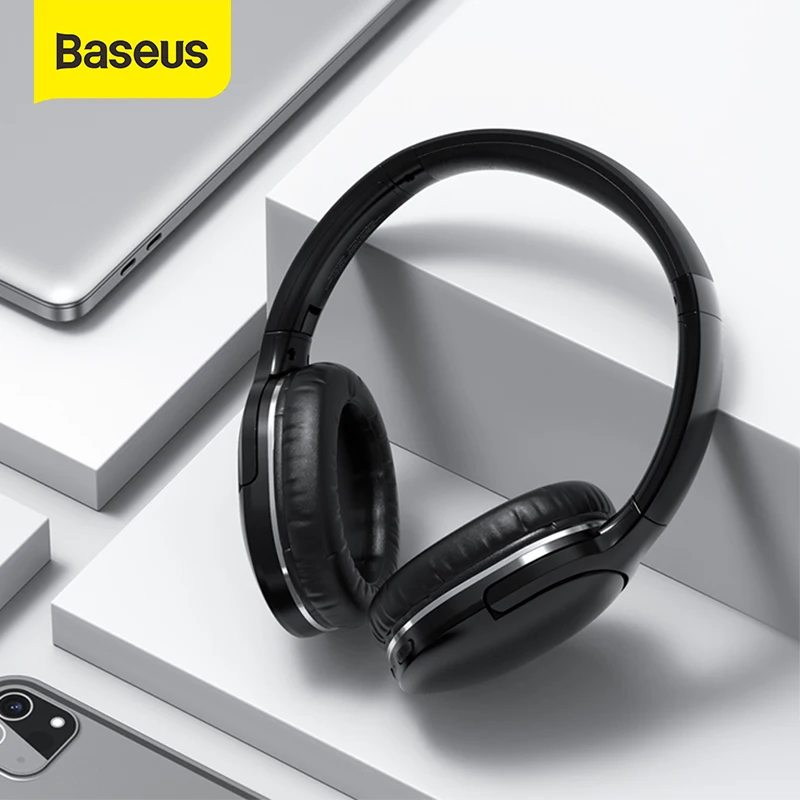 Baseus D02 Pro Wireless Bluetooth Headphones HIFI Stereo Earphones Foldable  Sport Headset with Audio Cable foriPhone