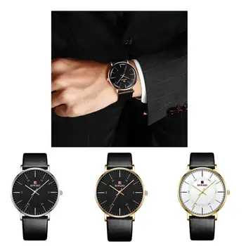 

Charm Men Wrist Watch Black Ultrathin Waterproof Watch Office Watch Men Gift