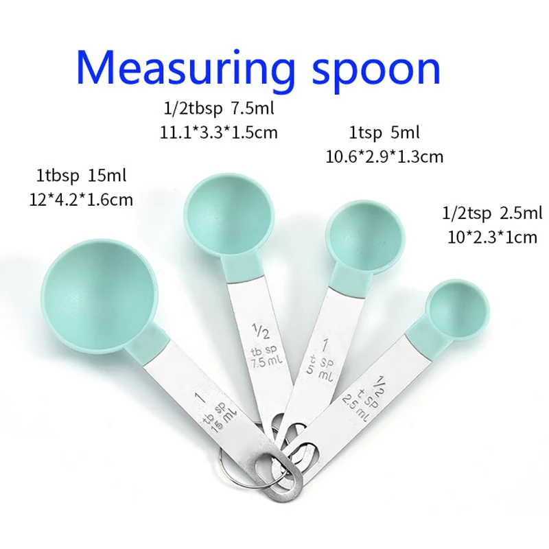 Durable Measuring Spoon Teaspoon 1/2.5/5/7.5/15ML Cake Coffee Colorful  Cooking Gift Kitchen Tool Plastic Scoop - AliExpress