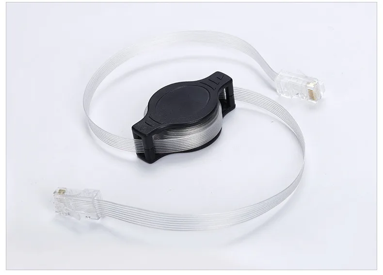 

Telescopic RJ45 network connection cable and connector network cable