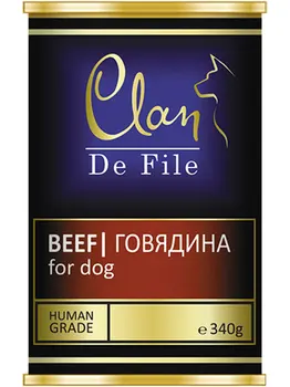 

CLAN CLAN DE FILE monobelkovye for adult dogs with beef