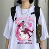 Aesthetic Camisas Mujer Harajuku T-Shirt Kawaii Gothic Girl Print Black Summer Korean Pop Streetwear Women Chic Casual Tops Tees ► Photo 2/6