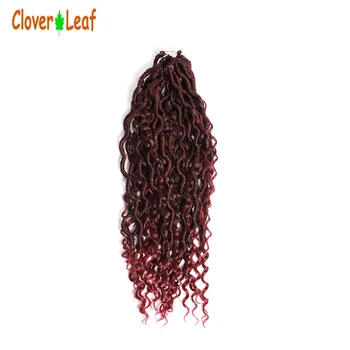 

Clover Leaf River Goddess Locs Crochet Hair 100% Kanekalon Fiber Braiding Hair Faux Locs Crochet Hair Dreadlocks 24 Strands