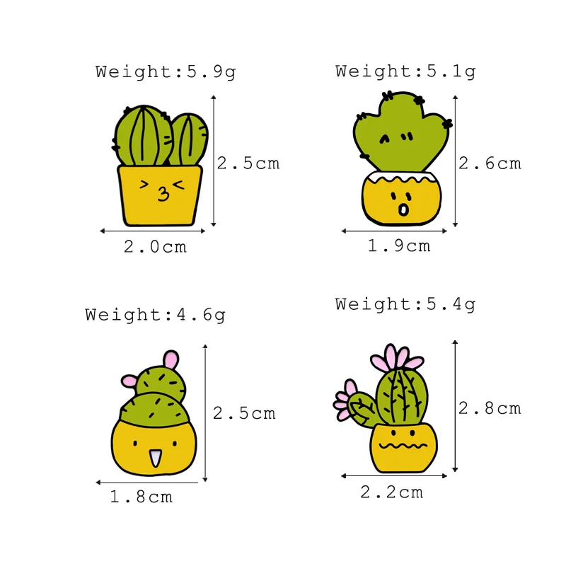 От 2 до 5 лет, шт./компл. эмаль на булавке на Органы сердце кота кактуса Инь Броши рыба Для женщин Для мужчин сумка Одежда отворот на булавке значок из мультфильма ювелирные изделия