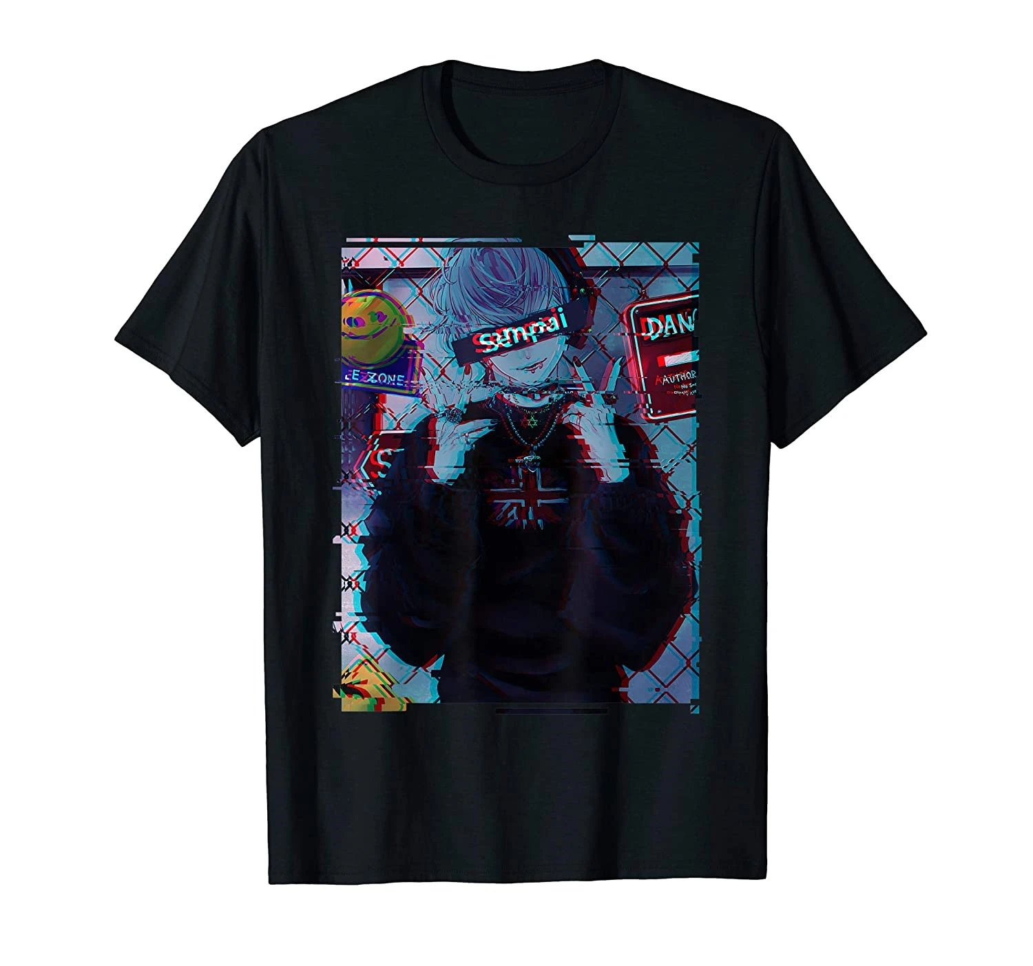 Senpai аниме парень эстетика Vaporwave глитч японский |