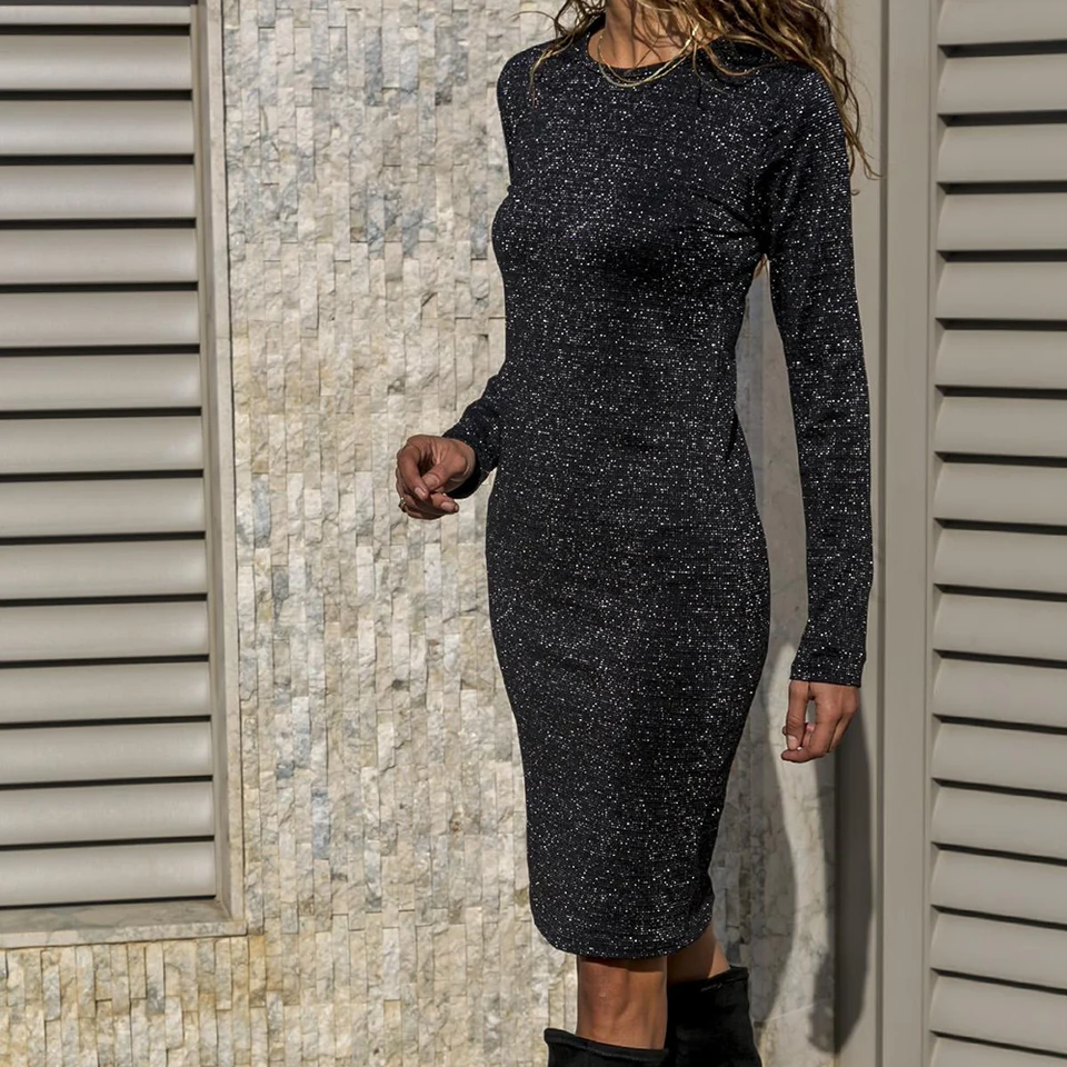 sparkly knitted dress