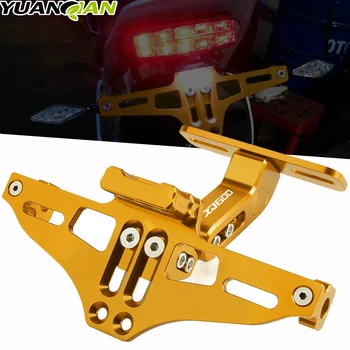 

For Yamaha XJ600/XJ600NS/XJ600S DIVERSION Motorcycle Adjustable Angle License Number Plate Frame Holder Bracket LED Light XJ 600