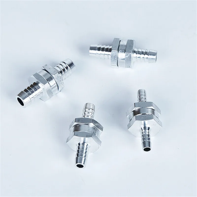 1pc Car Fuel one-way Check Valve 6/8/10/12mm Aluminium Gasoline Diesel Fuel Pump One-Way Check Valve Non-Return For Car Boat check valve
