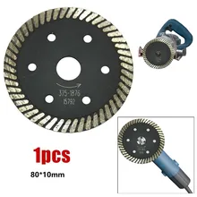 1pc diamante quente pressionado granito concreto turbo viu lâmina telha serra 75mm disco de corte granito mármore concreto serra circular lâmina