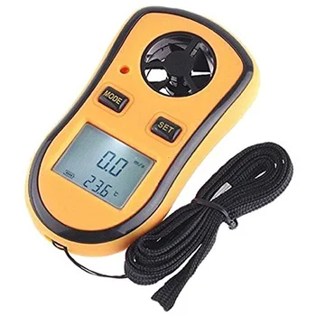 

Wind Speed Gauge, GM8908 LCD Portable Digital Pocket Wind Speed Temperature Measure Gauge Anemometer Wind Speed Meter Thermomete