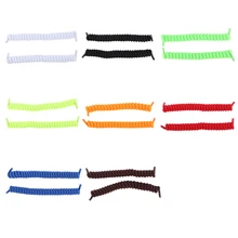 Кудрявые шнурки для обуви без галстука-эластичные весенние шнурки отлично подходят для пожилых людей, детей