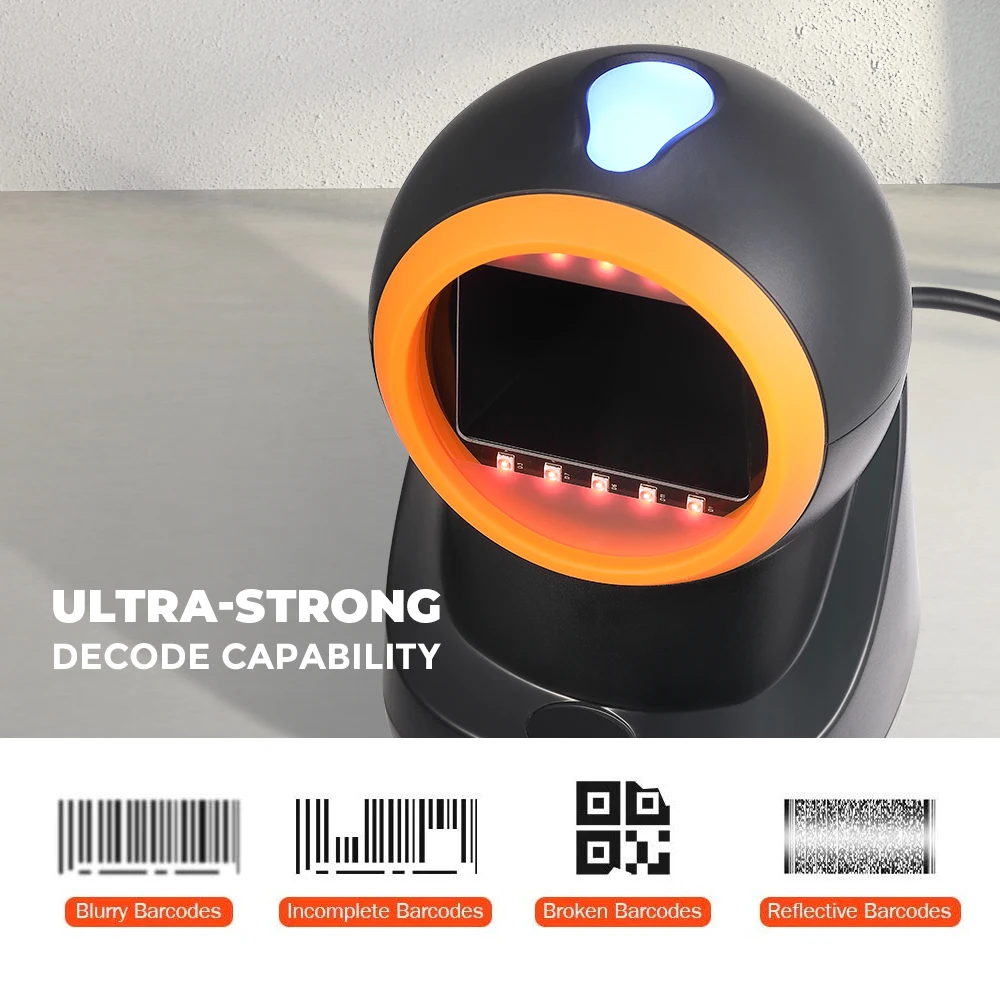 IssyzonePOS 2D Всенаправленный сканер штрихкодов qr-код считыватель PDF417 матрица данных Deader автоматический USB проводной сканер для розничной торговли