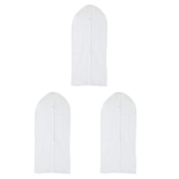 

Dust Proof Clothes/Suit/Garment/Dress Cover Bag Clear (137*60cm)