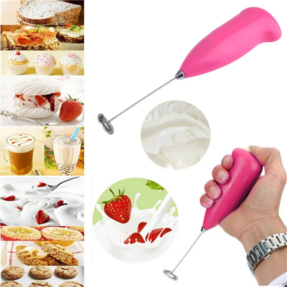 Practical Household Kitchen Egg Coffee Milk Mixer Electric Handheld Drink Whisk Mixer Egg Beater Cooking Tools