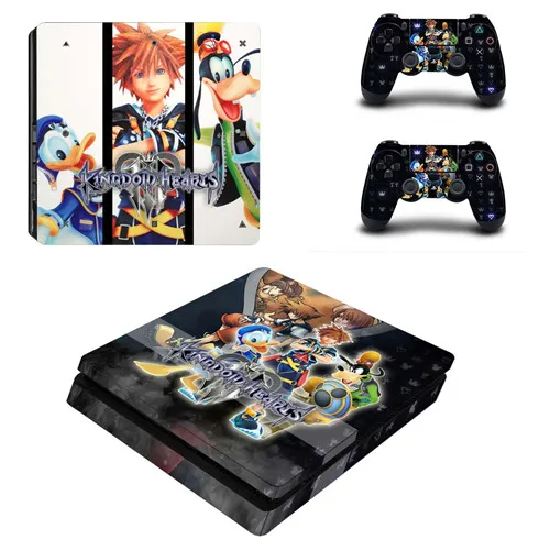 Kingdom Heart 3 Полное покрытие лицевые панели PS4 тонкая кожа Виниловая наклейка, стикер для Playstation 4 консоль и контроллер PS4 тонкая кожа - Цвет: P4SQB0121