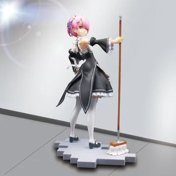 

Re:Life in a Different World from Zero Maid Ram with Mop Ver. Girl Action Figure Model Toys 22cm