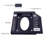 CHIPAL Universal SATA 3.0 2nd HDD Caddy 12.7mm for 2.5