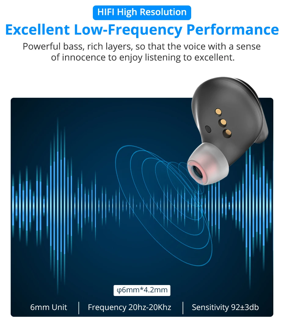 Makibes Support AptX ACC TWS True Wireless Bluetooth 5.0 Earphone CVC8 Noise-Cancellation With Super Bass HD Mic headset earbuds_04