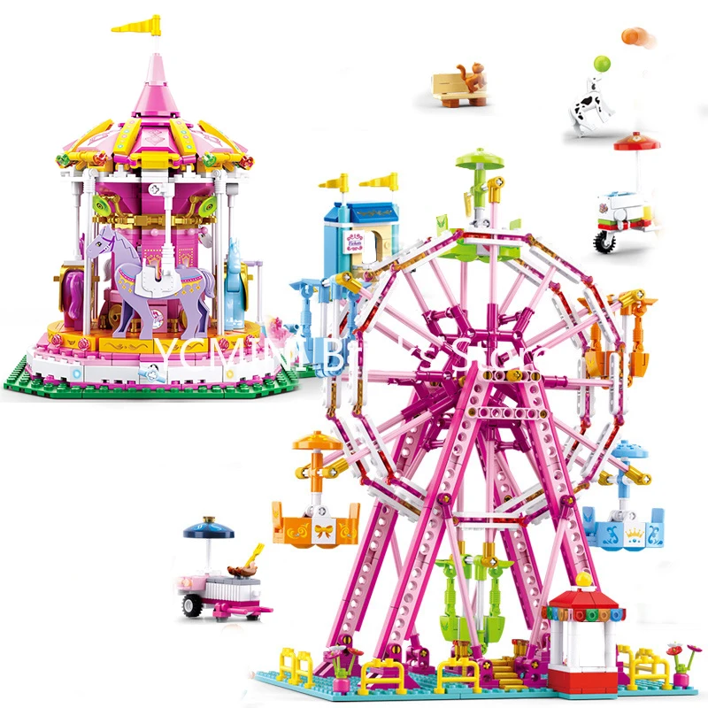 lego friends merry go round