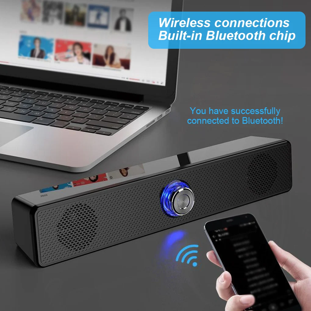 Home Theater Tv Sound Bar Altoparlante Cablato Wireless Bluetooth Compatibile Surround Soundbar Per Pc Tv Altoparlanti Esterni Telecomando