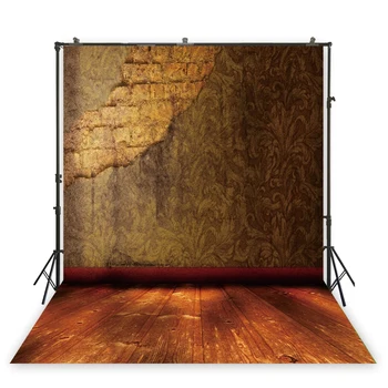 

Grunge Wethered Concrete Wall Background For Photography Shabby Chic Wood Floor Backdrop Portrait Photo Studio Photo Booth Props