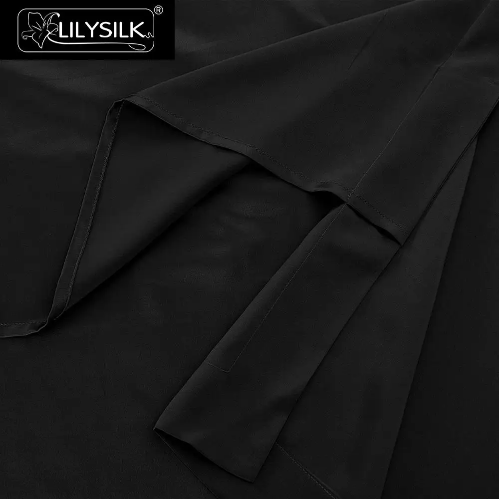 LilySilk наволочка чистый 100 шелк натуральный для волос Роскошный Оксфорд 25 momme тутового цвета 65x65 см распродажа
