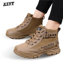 XZVZ – bottes d'hiver chaudes pour garçon, chaussures de haute qualité, idéales pour les aventures en plein air, antidérapantes et résistantes au froid