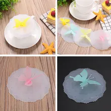 Вдыхаемая бабочка силиконовая кофейная кружка керамическая чашка Крышка герметичная печать крышка чашки