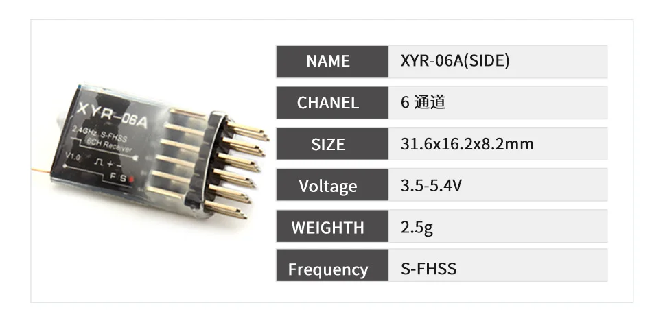 Совместимость с мини-приемники FUTABA 4CH 6CH быстрый отклик и высокая чувствительность рекомендуется для T6J/T14SG/16SZ/18SZ/18MZ