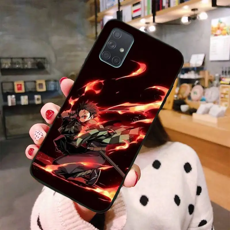 Жесткий чехол для Samsung Galaxy A01 A11 A31 A81 A10 A20 A30 A40 A50 A70 A80 A71 A91 A51 с аниме рассекающим