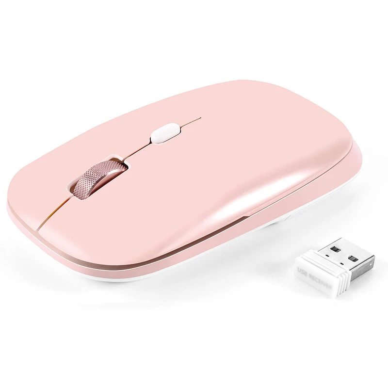 Wireless Computer Mouse, 2.4G Slim Portable Computer Mice with Nano Receiver for Notebook, PC, Laptop, MacBook wireless gaming mouse Mice