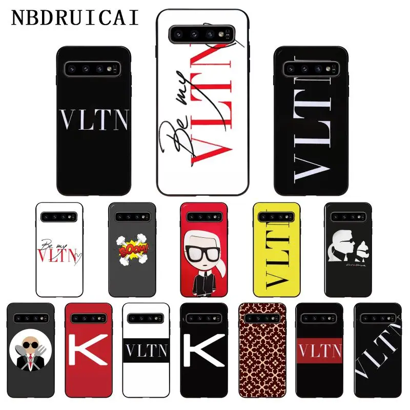 

NBDRUICAI VLTN Brands Italian High Phone Case for Samsung S9 plus S5 S6 edge plus S7 edge S8 plus S10 E S10 plus