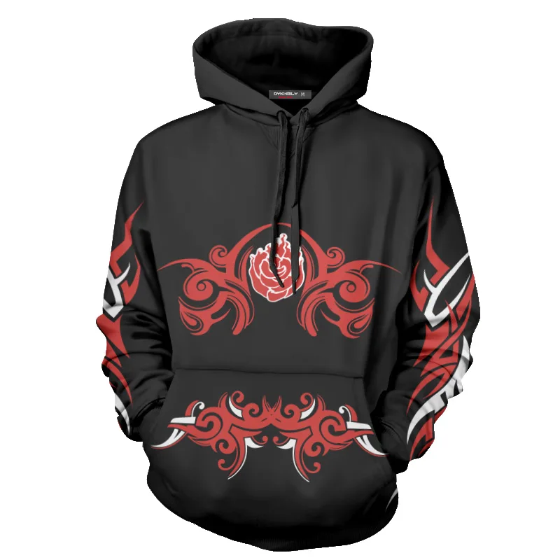 Hoodie Аниме RWBY сезон Один Толстовка 3D Толстовка Косплей Moleton рубиновый костюм с розой куртка пальто для мужчин и женщин мода RWBY толстовки - Цвет: Hoodie
