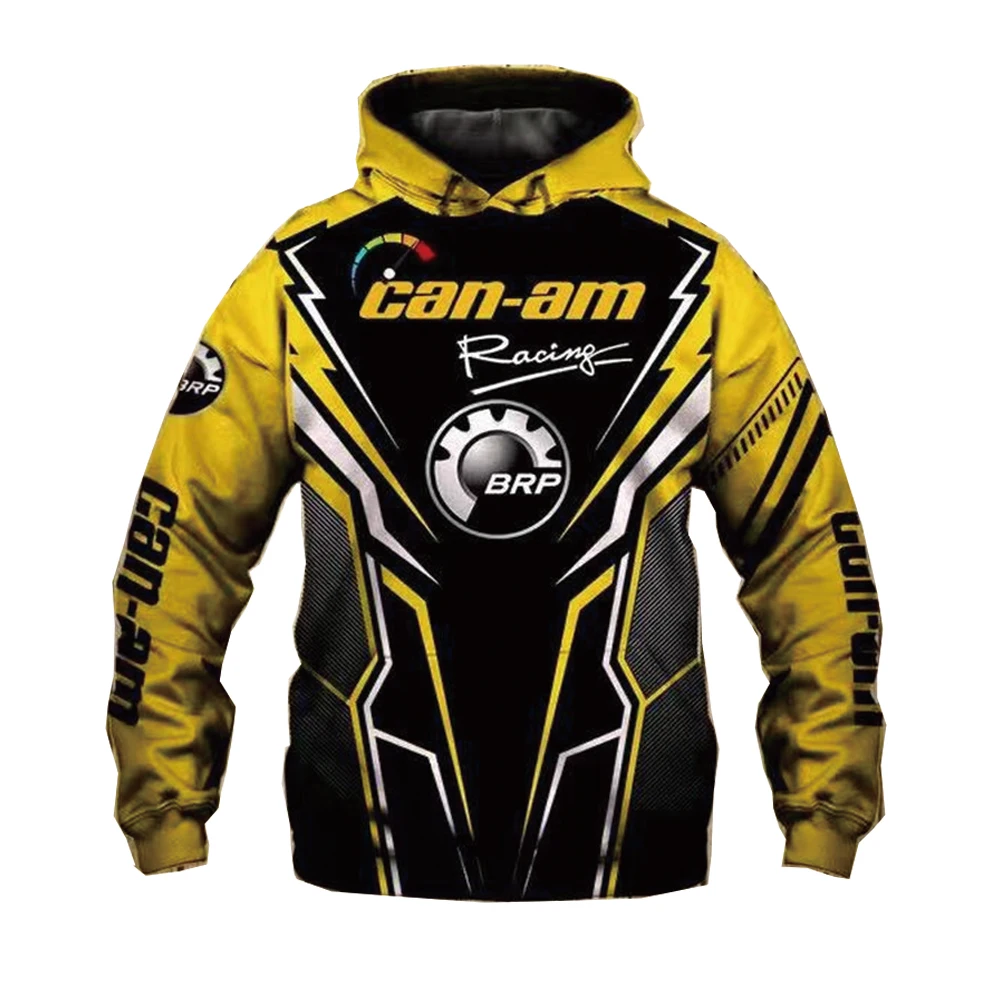 Sudadera con capucha de BRP Can-am para hombre, con estampado Digital 3D, ropa de calle informal de gran tamaño Harajuku de alta calidad, Primavera/Verano
