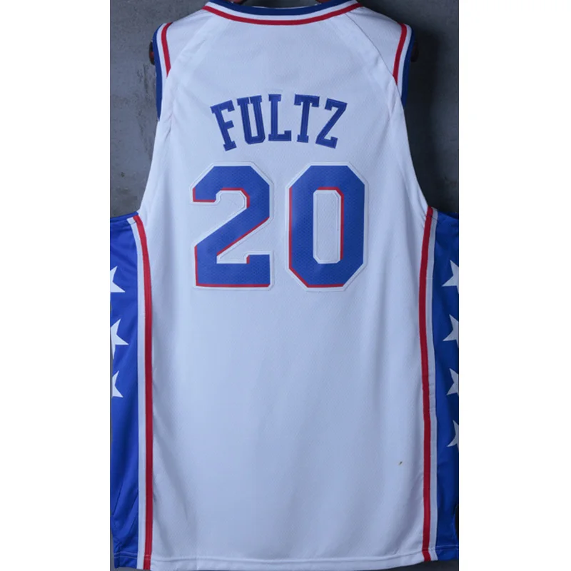 Новые мужские баскетбольные майки Joel Embiid Бен Симмонс Markelle Fultz Trae Young Кристапс Порзингис Джерси дешево - Цвет: 09