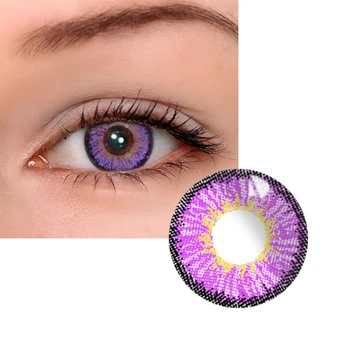 

2 pcs/pair Mrs.H Purple Anime Cosplay Eye Contacts With Color Eye Contacts With Color Lenses Year Throw Cosmetic Contact Lenses