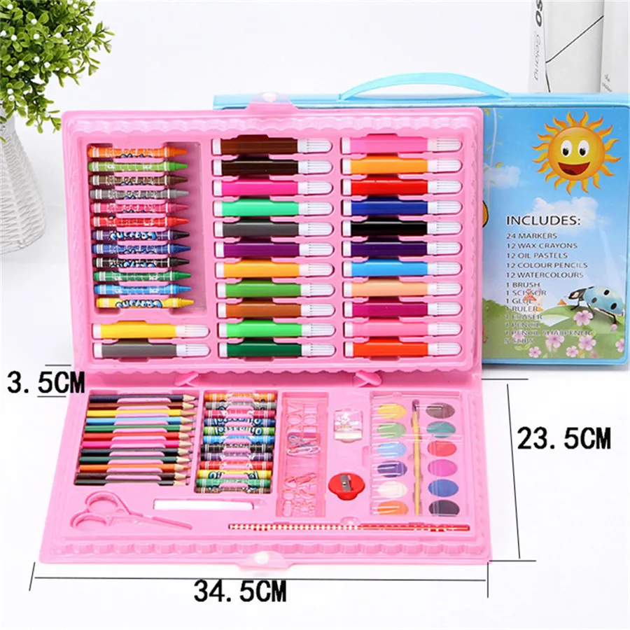 86Pcs-set-Pink-Blue-Children-Painting-Drawing-Brush-Set-Graffiti-Paint-Toys-Watercolor-Pen-Art-Learning (5)