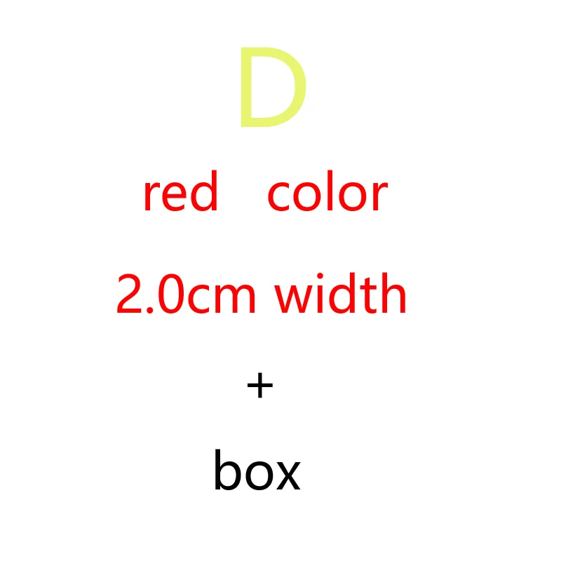 2.0cm red and box Ремень из натуральной кожи - Цвет: 2.0cm red and box