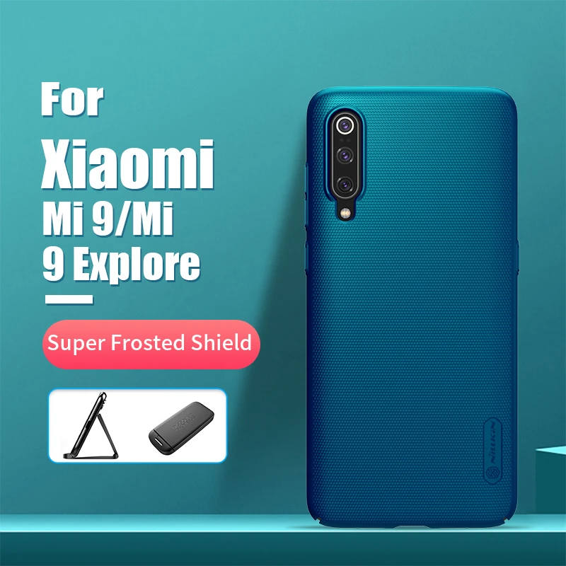 phone cases for xiaomi For xiaomi mi 9 case cover 6.39'' NILLKIN Frosted PC Matte hard back cover Gift Phone Holder mi 9 case for xiaomi mi9 mi 9 pro case for xiaomi