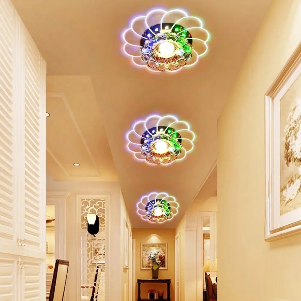 

5pcs 5W Cold White 6W Colorful Modern LED Ceiling Lights Corridor Lamp Decor Good Transmittance and Uniform Lighting