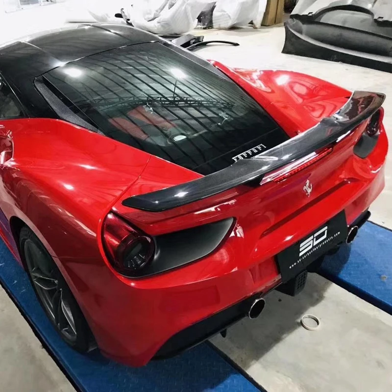 Ala Posteriore In Fibra Di Carbonio Per Spoiler Posteriore Ferrari 488 In Fibra Di Carbonio Per Ferrari 488 Spider Per Spoiler Posteriore Ferrari 488 