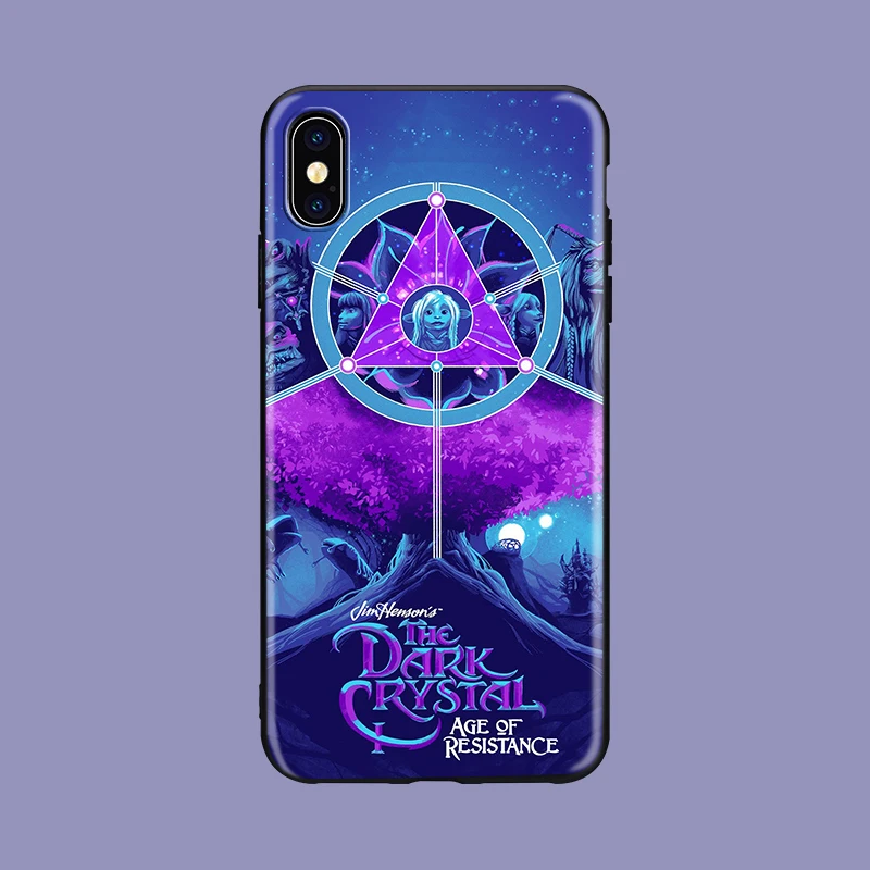 Черный мягкий чехол из ТПУ с темным кристаллом для iphone 11 pro 5 5S se 6 6s X Xs XR MAX 7 8 plus