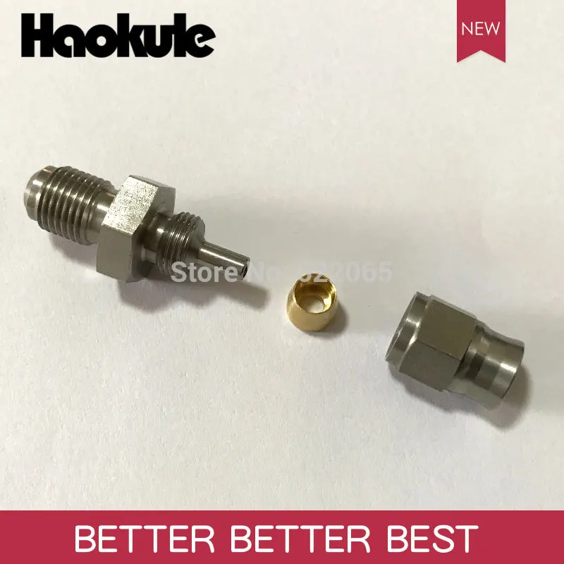 Haokule прямой мужской конец шланга M10 * 1 0 AN3 PTFE тормозной тефло Шланг Концевой