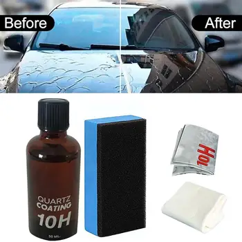 

10H Car Polish High Gloss Ceramic Car Coating Kit Anti-scratch Exterior Care Paint Sealant Hardness 30ML (1Pcs) Crystal Coating