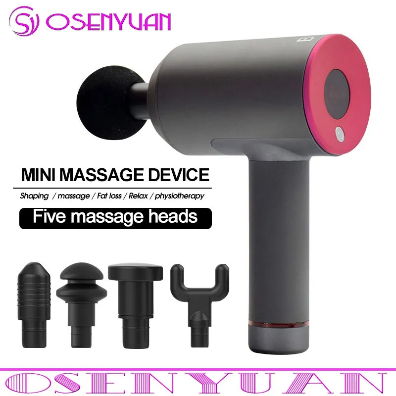 

2020 Newest Electric Muscle Massager Therapy Fascia Massage Gun Deep Vibration Muscle Relaxation Fitness Equipment with Bag