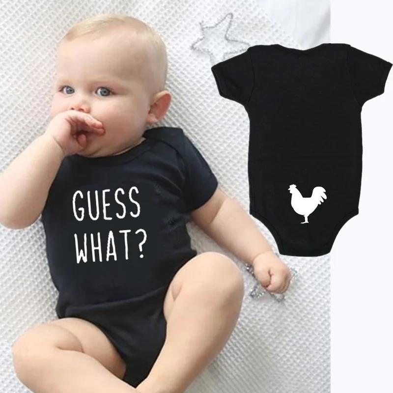 Guess What Chicken Butt Body para para recién ropa para niño pequeño, Body de algodón para niña, ropa - AliExpress Madre y niños